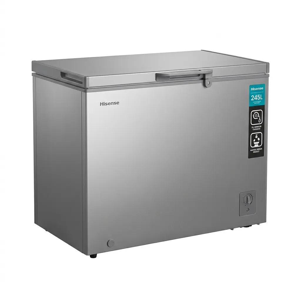 Congelador Hisense H390CFS 297L silver